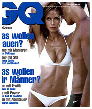 Jeff Monroe on the cover of GQ with Heidi Klum